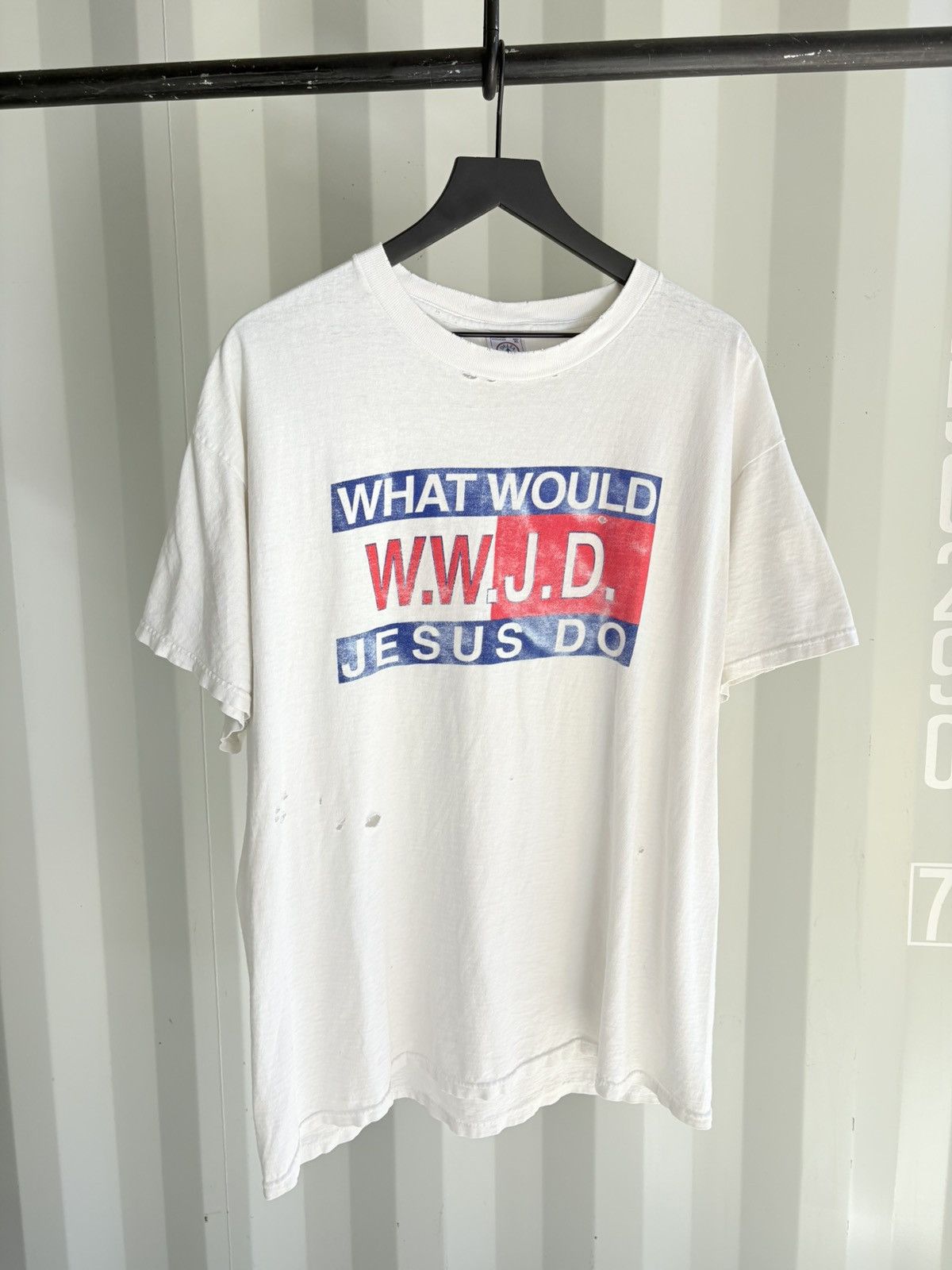 Vintage Thrashed Jesus Wwjd Sun Faded Distressed Shirt Erd Grunge Hoodie, Sweatshirt | FlexRushtees.com