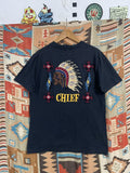 Native X Toyo Enterprises Rare Indian Motorcycle T Shirt M Native Beading Embroi Hoodie, Sweatshirt | FlexRushtees.com