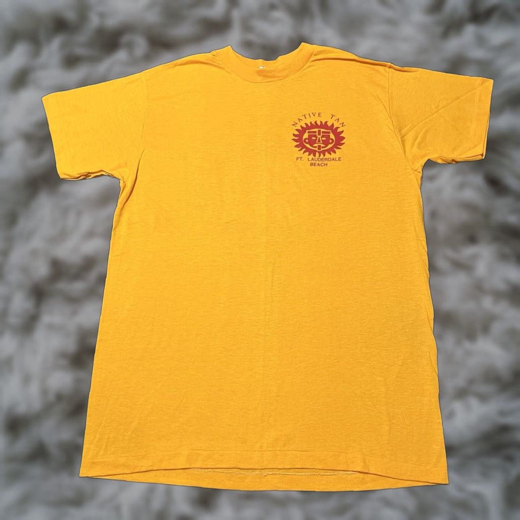 Vintage 1980s Spring Break Shirt Tiki Hut Bar Freaknik Hip Hop Ft Lauderdale Sun Men L Yello Hoodie, Sweatshirt