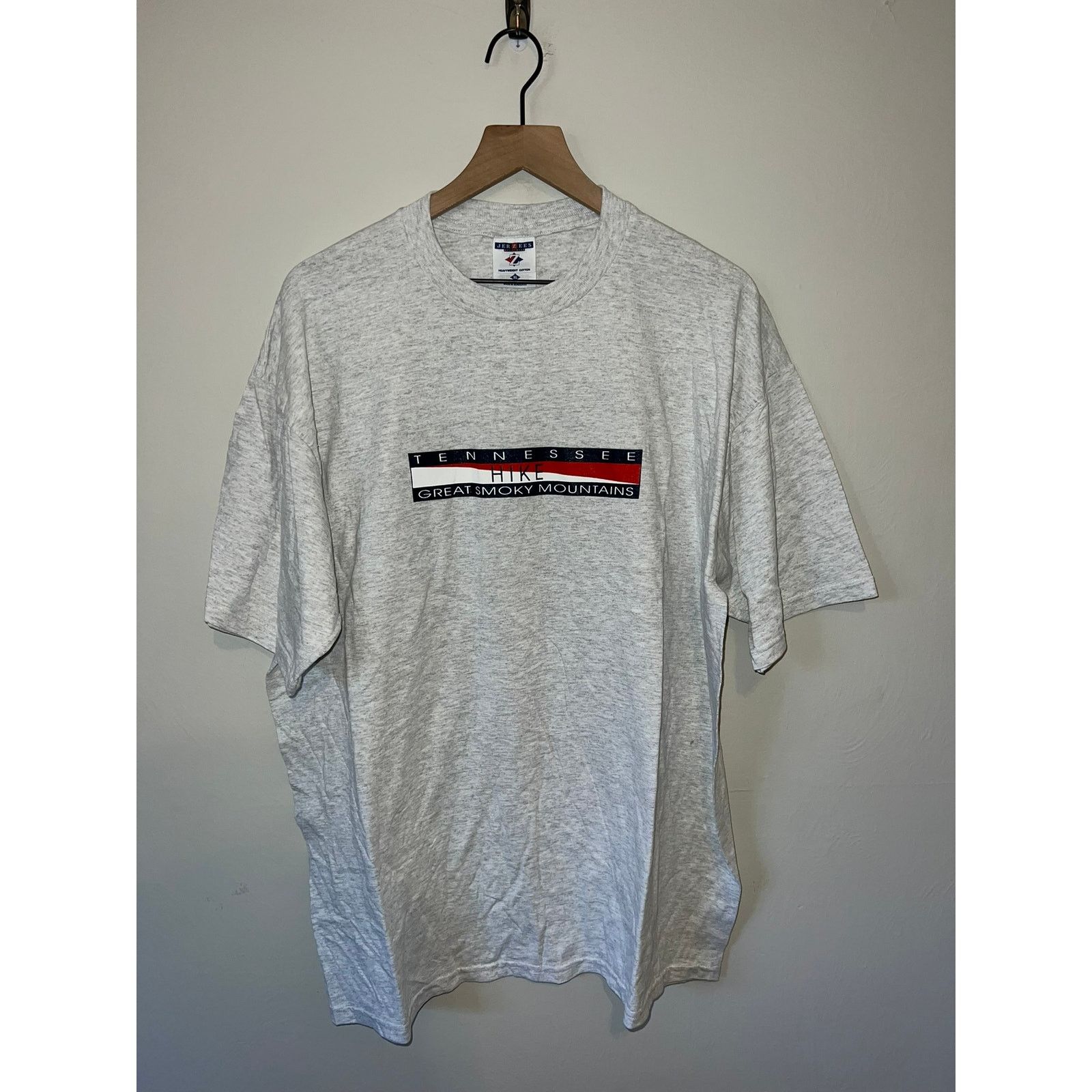 Jerzees Vintage Tennessee Shirt Hike Great Smoky Mountains Tee Xl