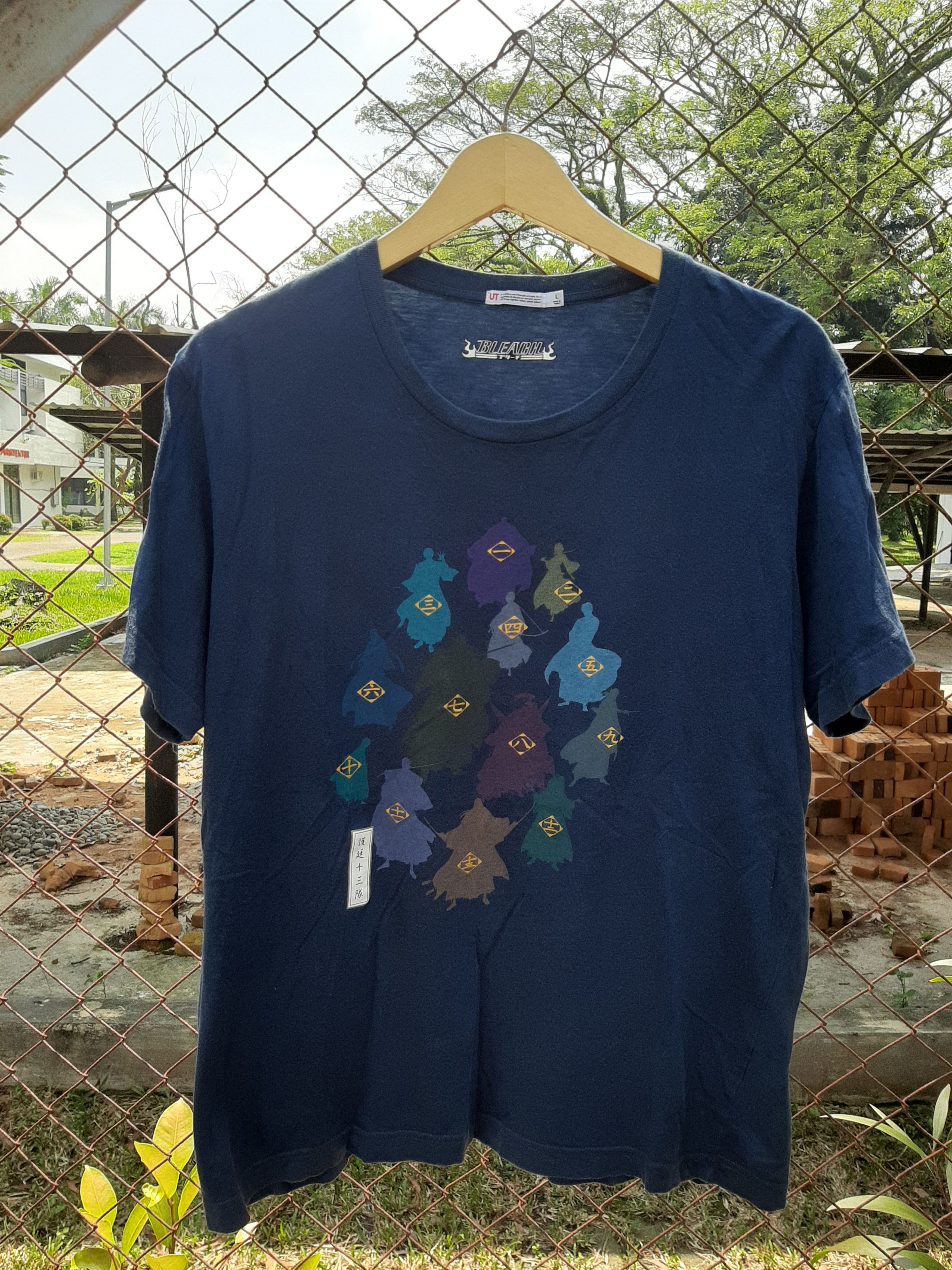 Japanese Brand X Uniqlo Uniqlo X Bleach Bankai Anime Cartoon Tee Hoodie, Sweatshirt | FlexRushtees.com