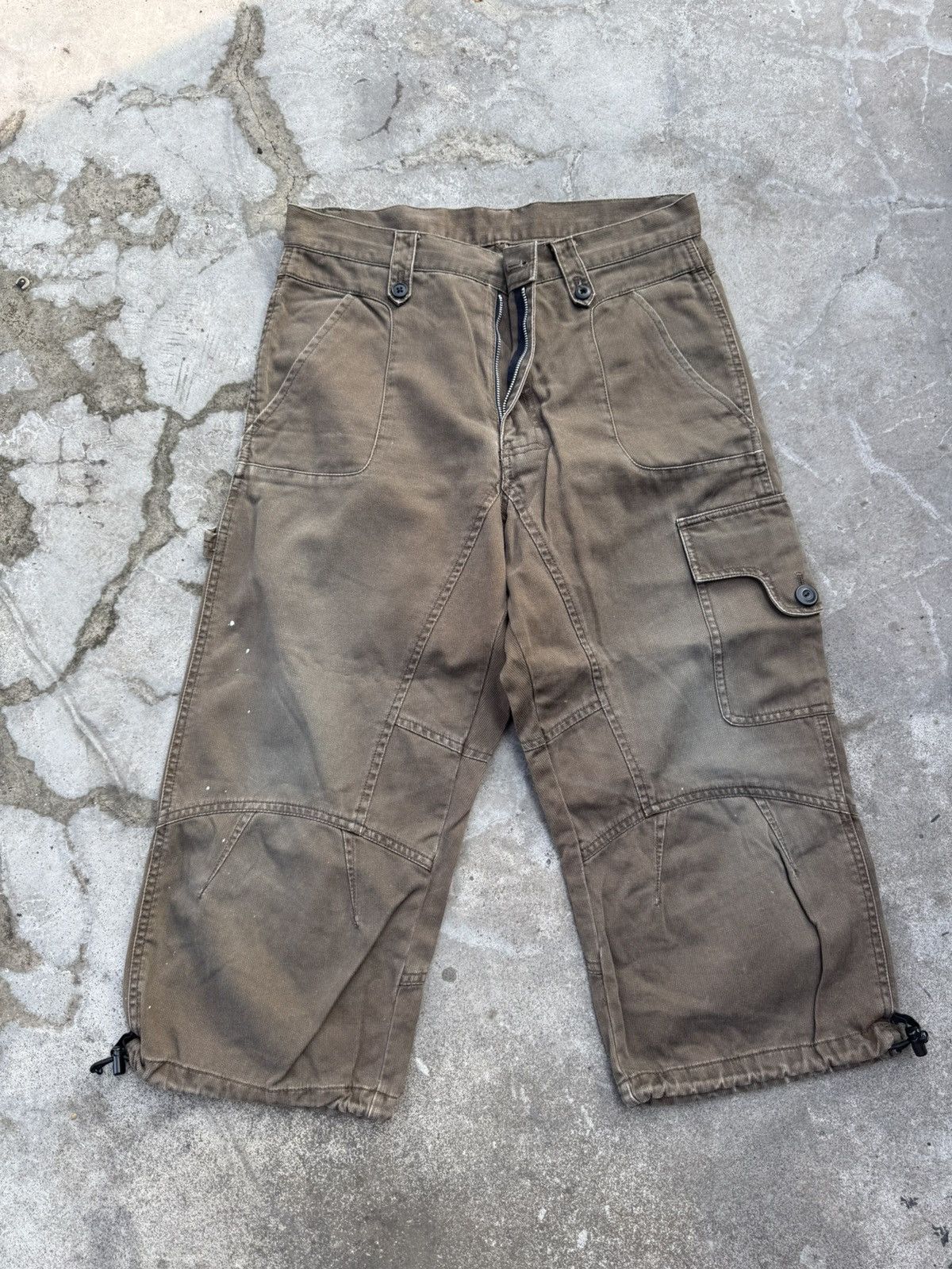 Japanese Brand Ppfm Quaters Cargo Short Pant Faded