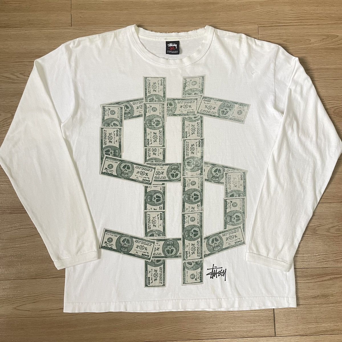Stussy Grail Vintage Y2k Stussy Gear Money Longsleeve T-Shirts, Hoodie, Sweatshirt | FlexRushtees.com
