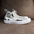 Converse Unt1tl3d Script Print White Mens Size 8