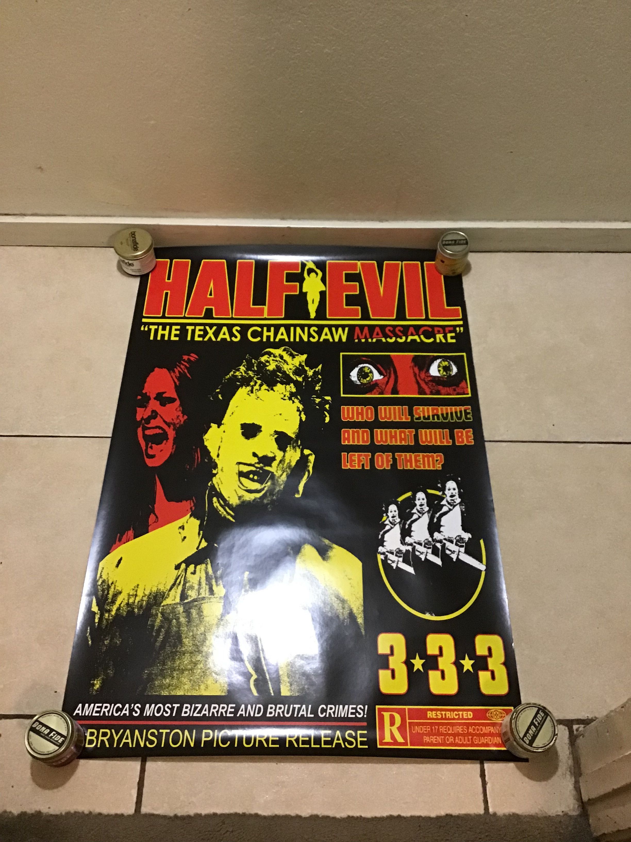 Half Evil The Texas Chainsaw Massacre Poster