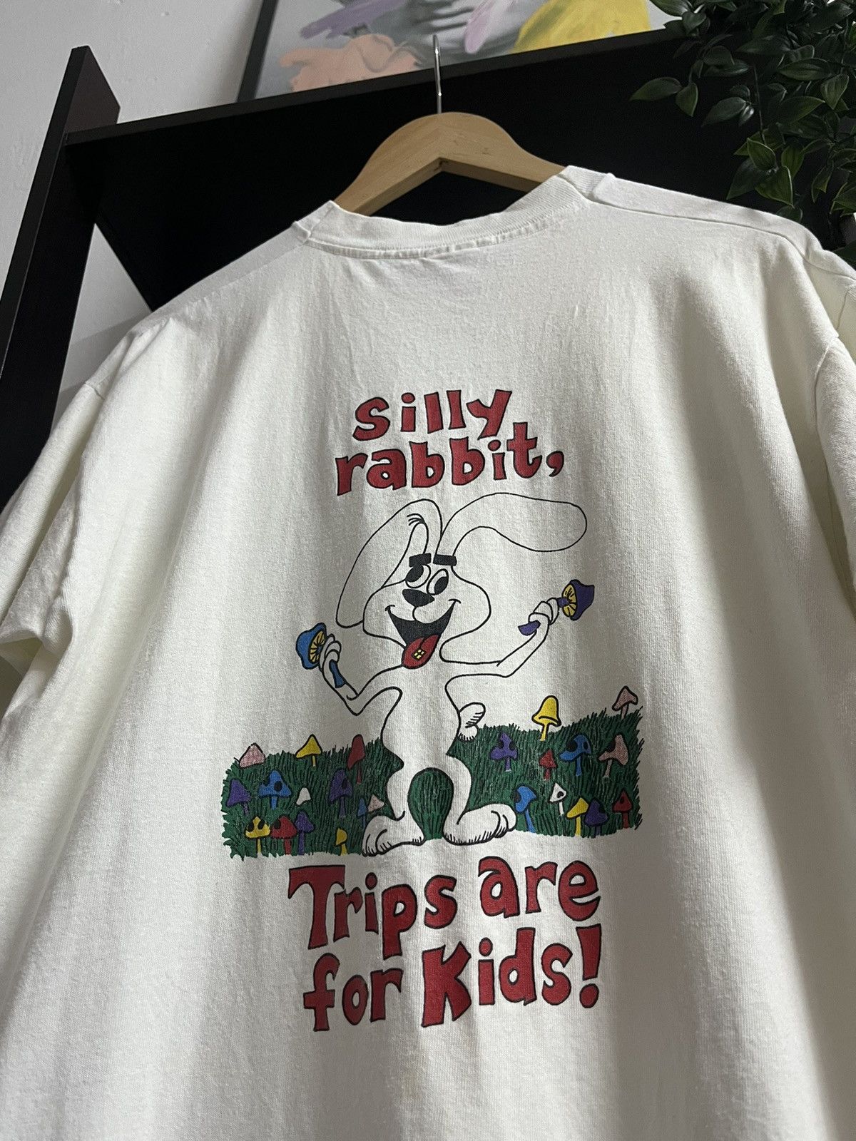 Vintage Silly Rabbit Trips Are For Kids Mushroom T Shirt