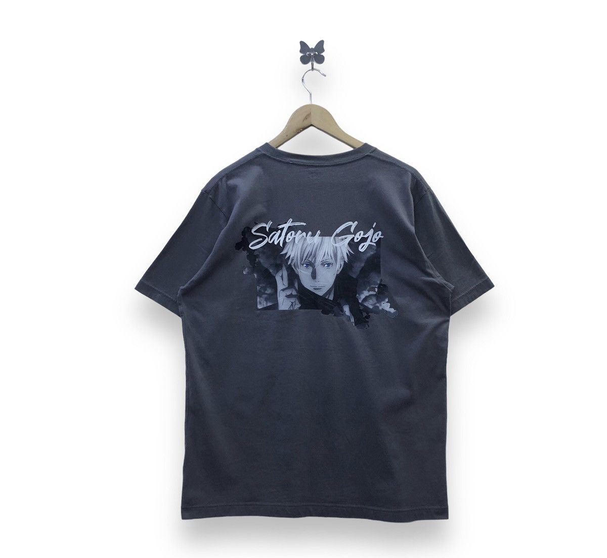 Japanese Brand X Uniqlo Jujutsu Kaisen X Uniqlo Satoru Gojo Single Pocket Tshirt
