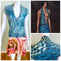 Cavalli Roberto Cavalli S S 2001 Psychedelic Swirl Tee Top