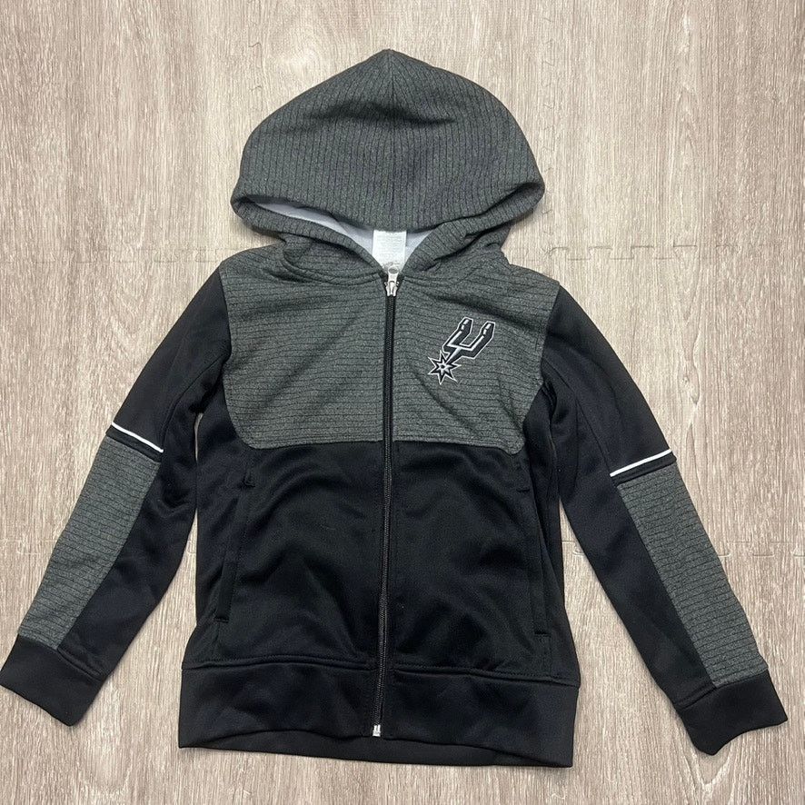 Nwt Nba San Antonio Spurs Boys Xs Black Full Zip Hoodie T-Shirts, Sweatshirt | FlexRushtees.com