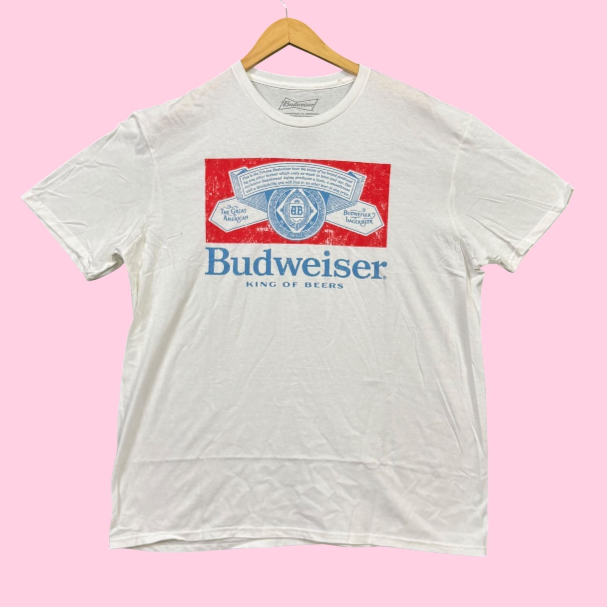 Budweiser The Great American Budweiser King Of Beer Since 1876 Tee Xl Hoodie, Sweatshirt | FlexRushtees.com