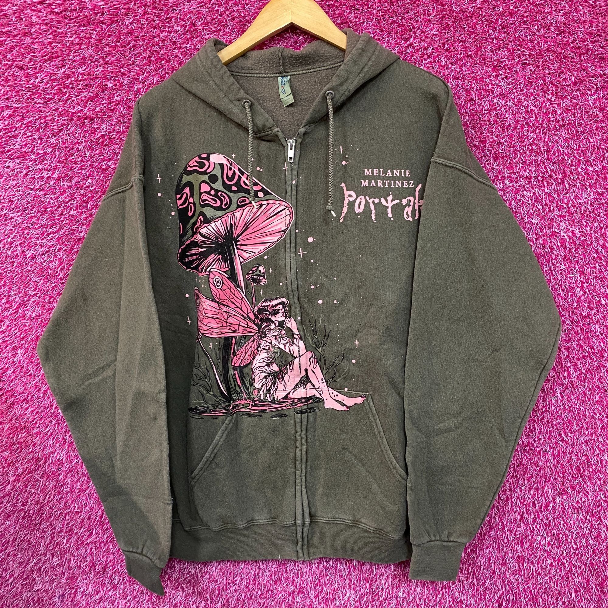 Band Tees Melanie Martinez Portals Mushroom Fairy Hoodie Zip Up Size X