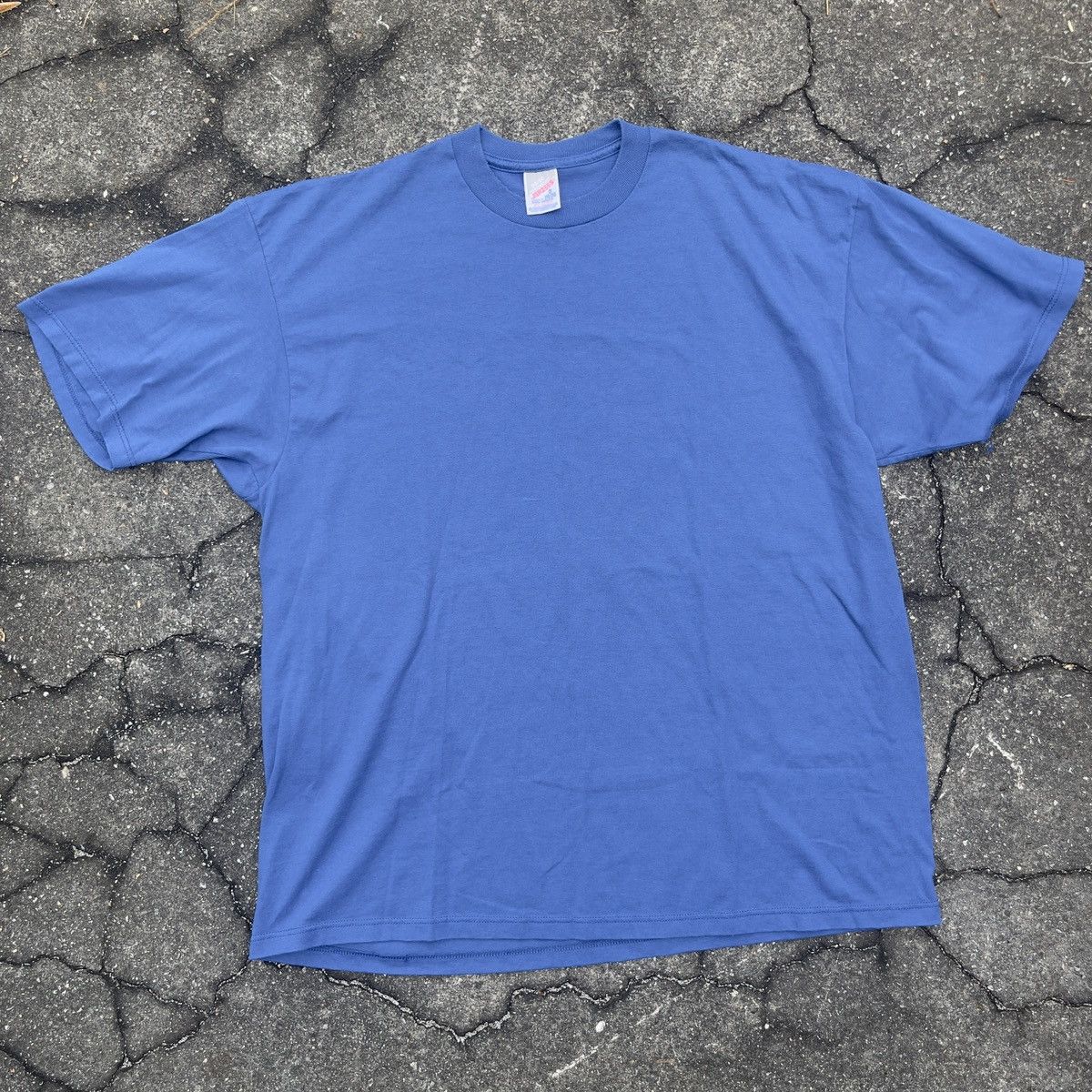 Vintage 90s Jerzees Blank Blue Shirt