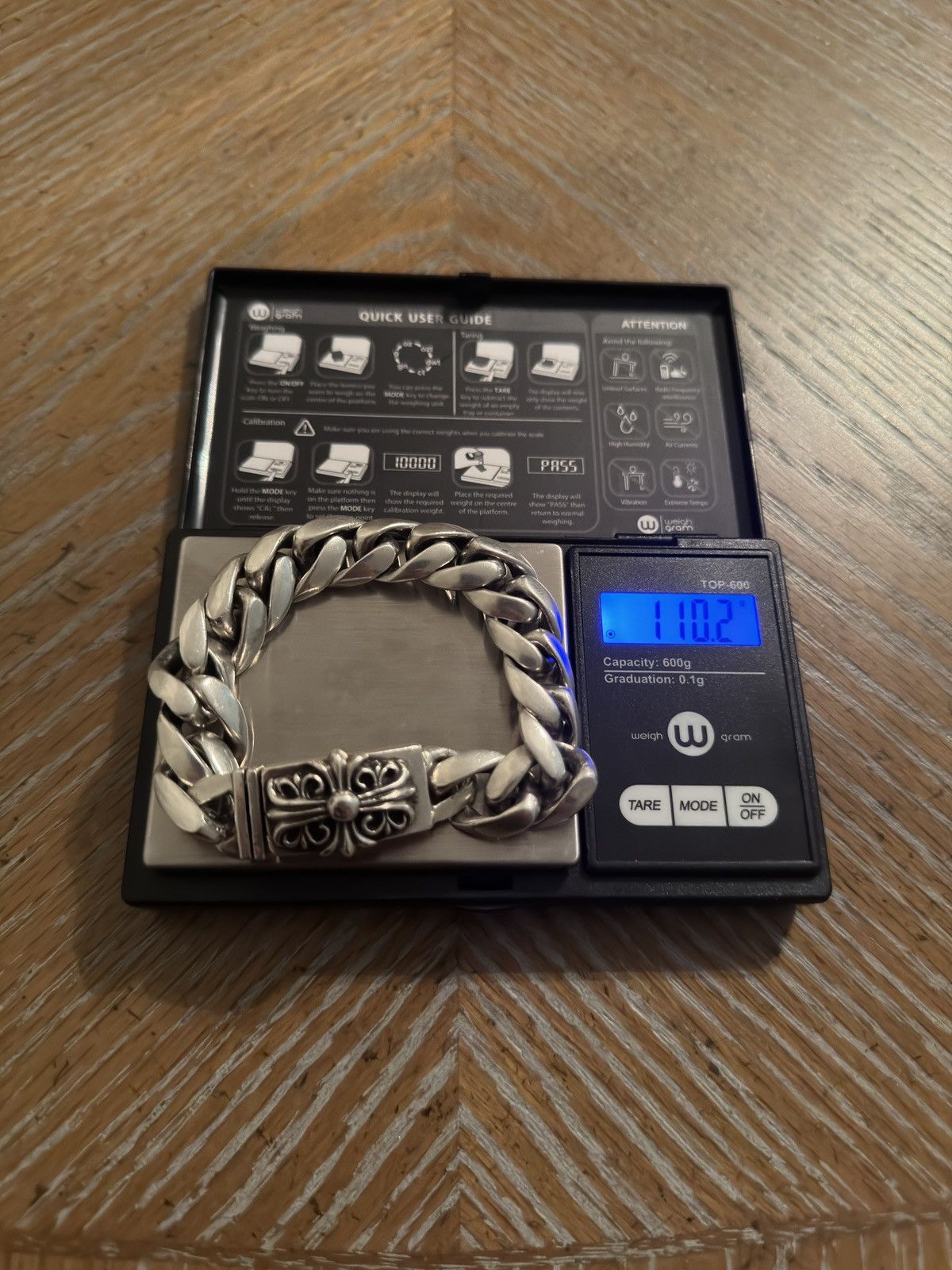Hearts Chrome Hearts Keeper Id Cuban Link Bracelet