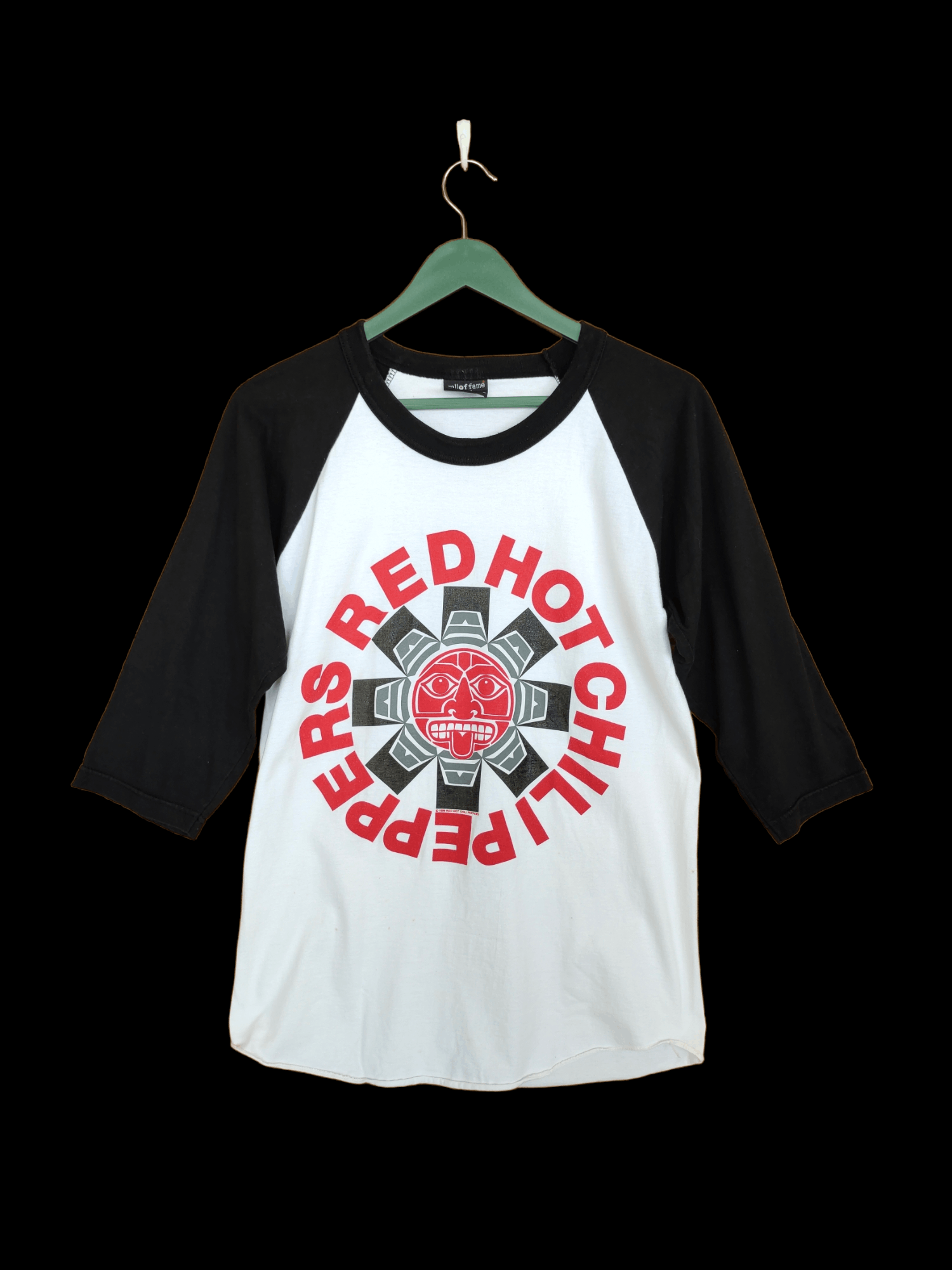 Band Tees Vintage 90s Red Hot Chili Peppers 1998 Band Raglan 3q Hoodie, Sweatshirt | FlexRushtees.com