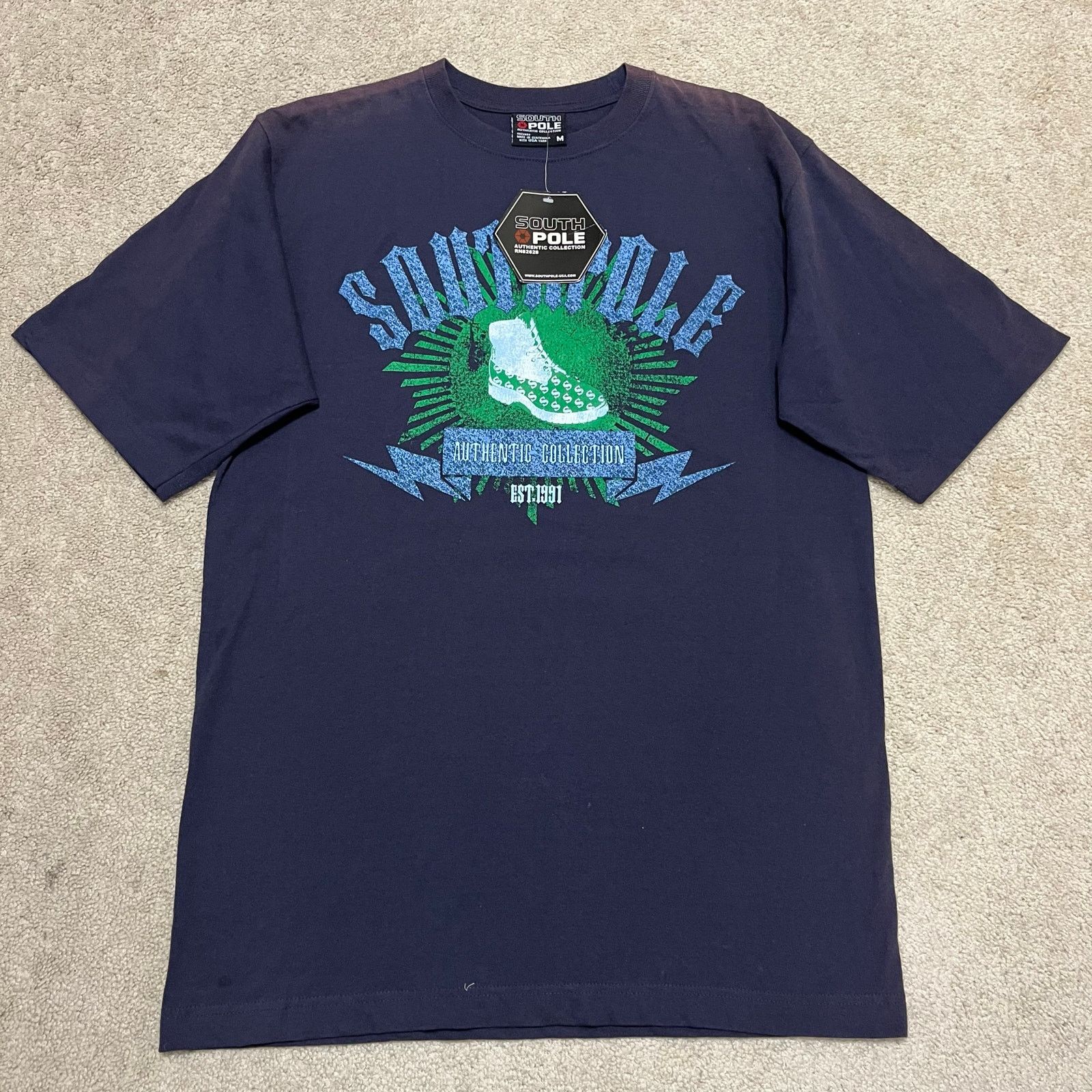 Southpole Graphic Tee Deadstock 2000s Streetwear Oversized M Hoodie, Sweatshirt | FlexRushtees.com