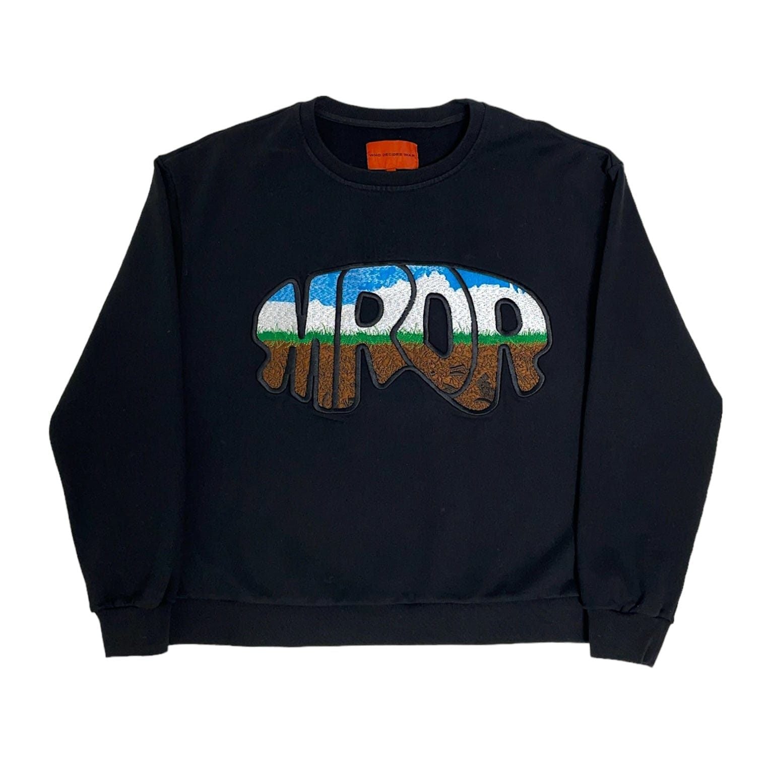 Who Decides War Mrdr Crewneck Sweatshirt Black T-Shirts, Hoodie | FlexRushtees.com