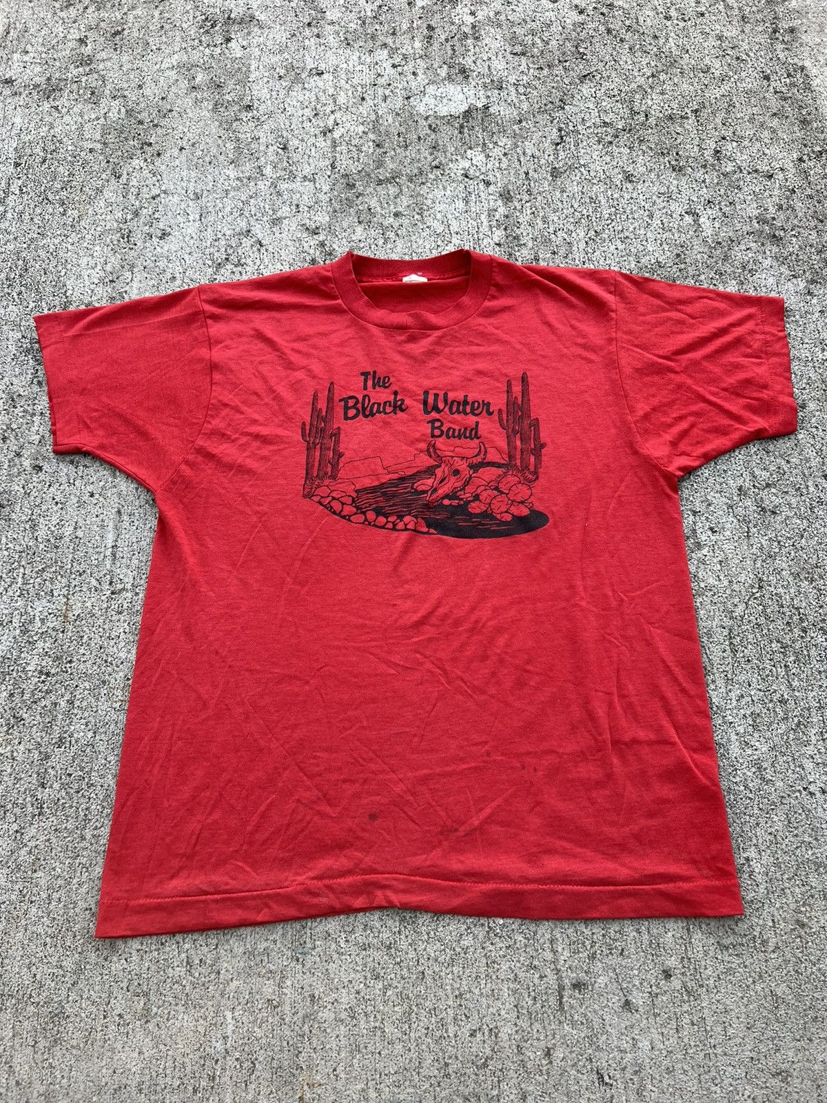 Vintage 90 S Screen Stars Cactus Cowboy Distressed Shirt