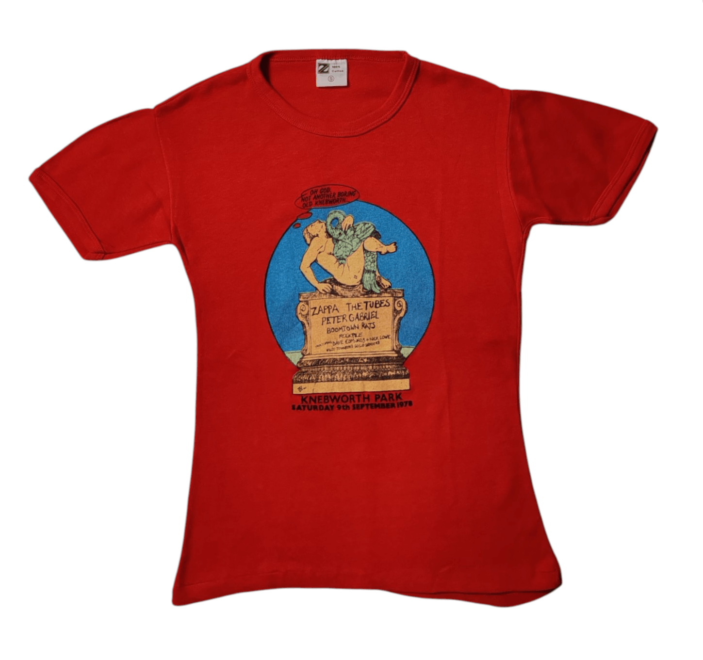 Band Tees 1978 Knebworth Park Frank Zappa 70s Vintage T Shirt