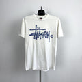 Vintage Stussy T Shirt Made In Mexico Cotton White Big Logo Hoodie, Sweatshirt | FlexRushtees.com