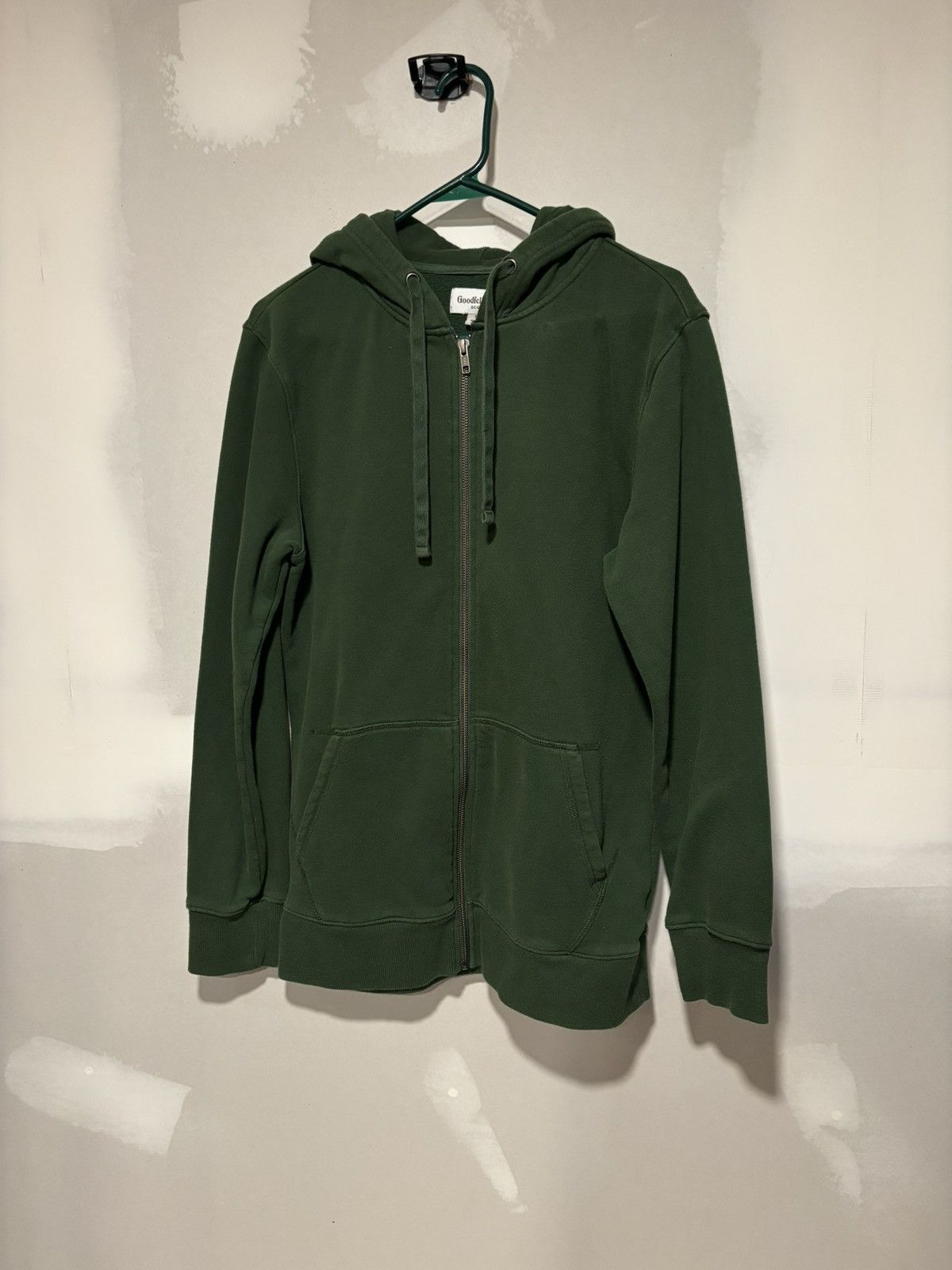 Vintage Goodfellow Green Zip Up Hoodie