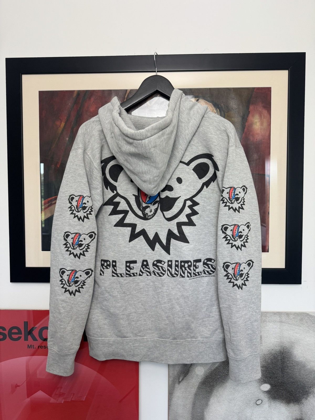 Grateful Dead X Pleasures Pleasures X Grateful Dead Zip Hoodie Rock Band Streetwear T-Shirts, Sweatshirt | FlexRushtees.com