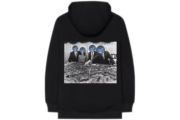 Travis Scott Medium Black Astroworld Staff Hoodie Tee Tour Cactus Jack Sweatshirt | FlexRushtees.com