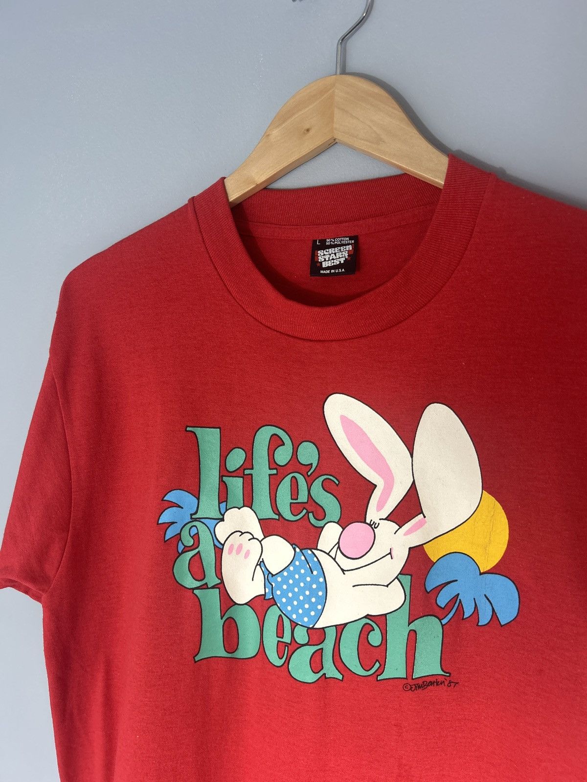 Other Vintage 1987 Life S A Beach Tee