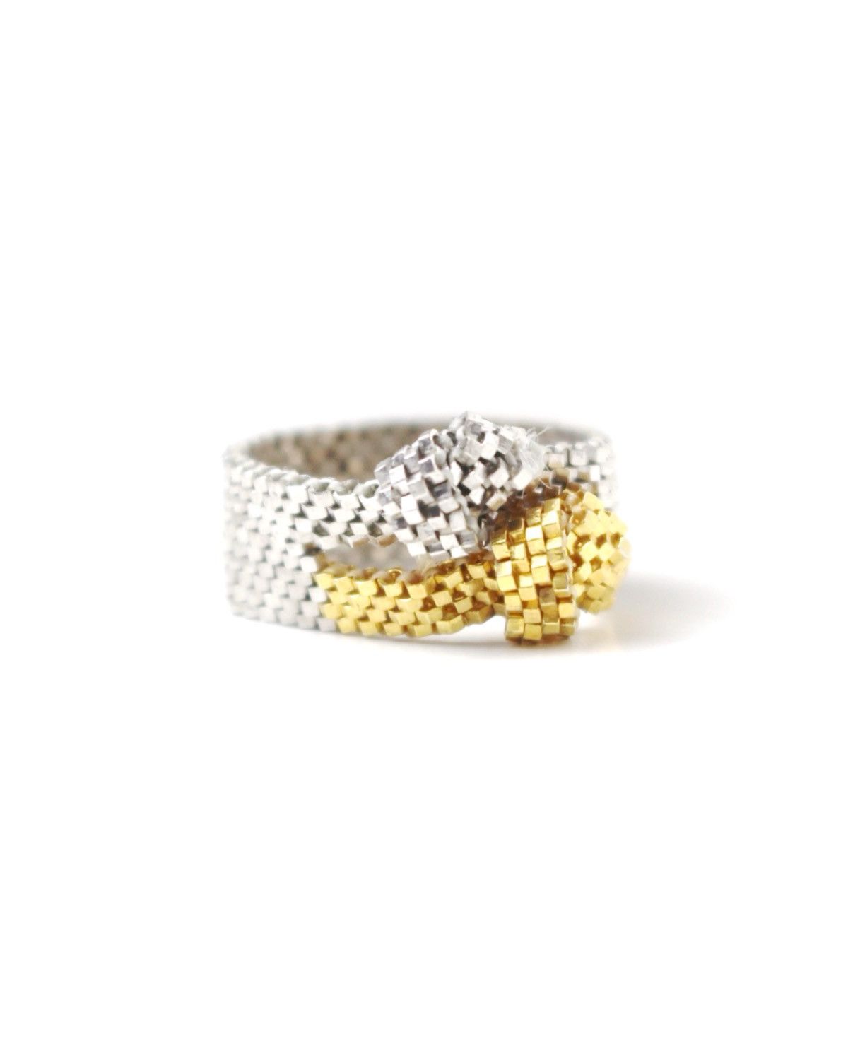 Hysteric Glamour 2000s Japanese Made Knotty Mesh Metal Ring