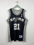 Champion Vintage San Antonio Spurs Champion 21 Duncan Jersey Lakers