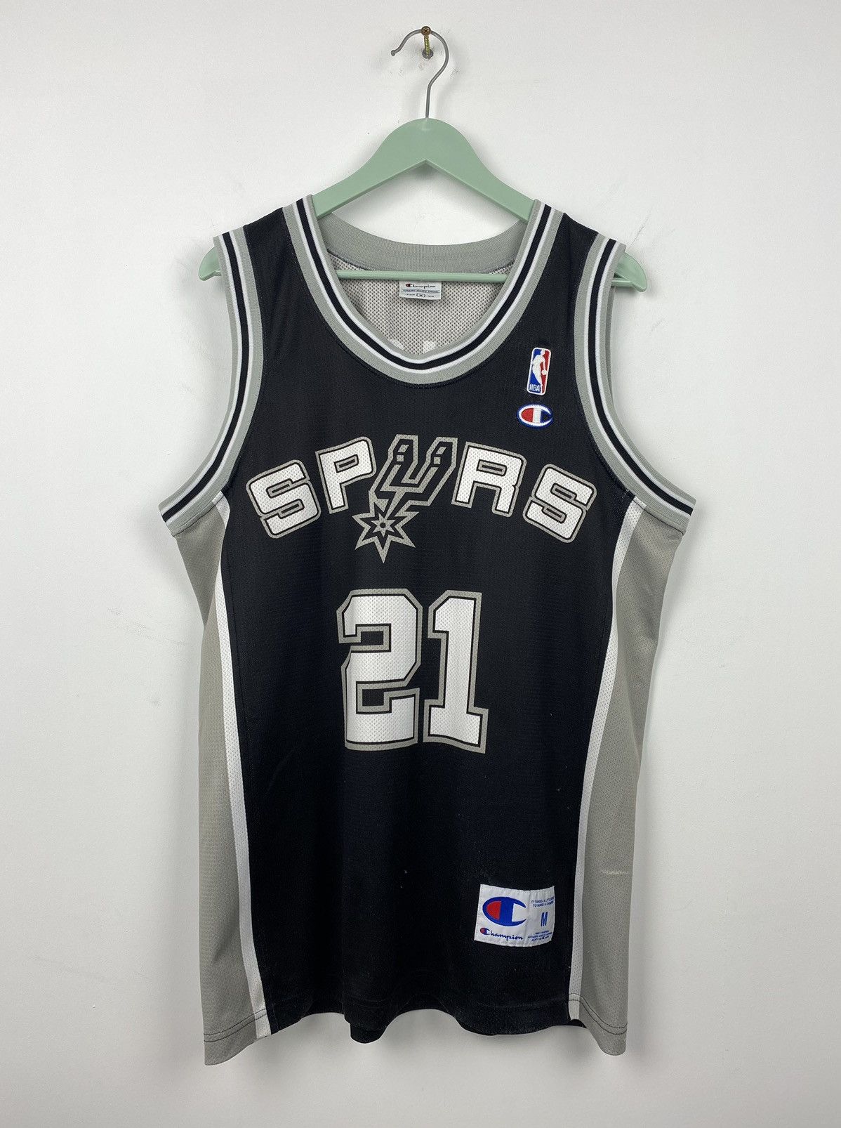 Champion Vintage San Antonio Spurs Champion 21 Duncan Jersey Lakers