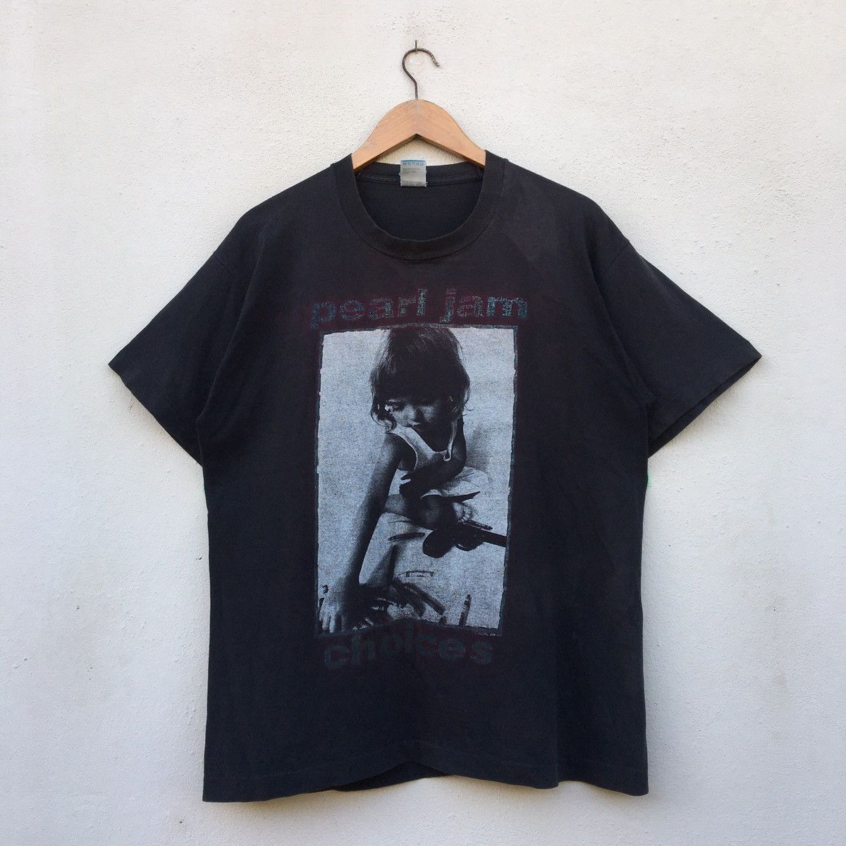 Vintage 1992 Pearl Jam Choices Crayons Grunge Band T Shirt Hoodie, Sweatshirt | FlexRushtees.com