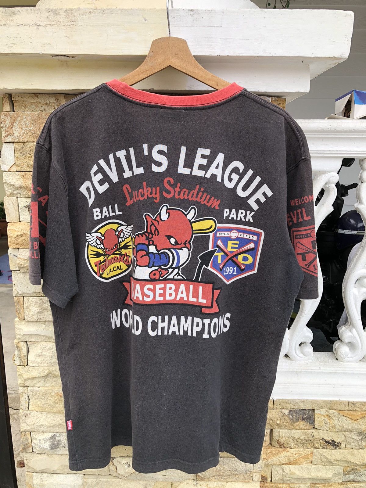 Tedman Last Drop Vtg Sun Faded Ted Company Devil S Baseball Tee Hoodie, Sweatshirt | FlexRushtees.com