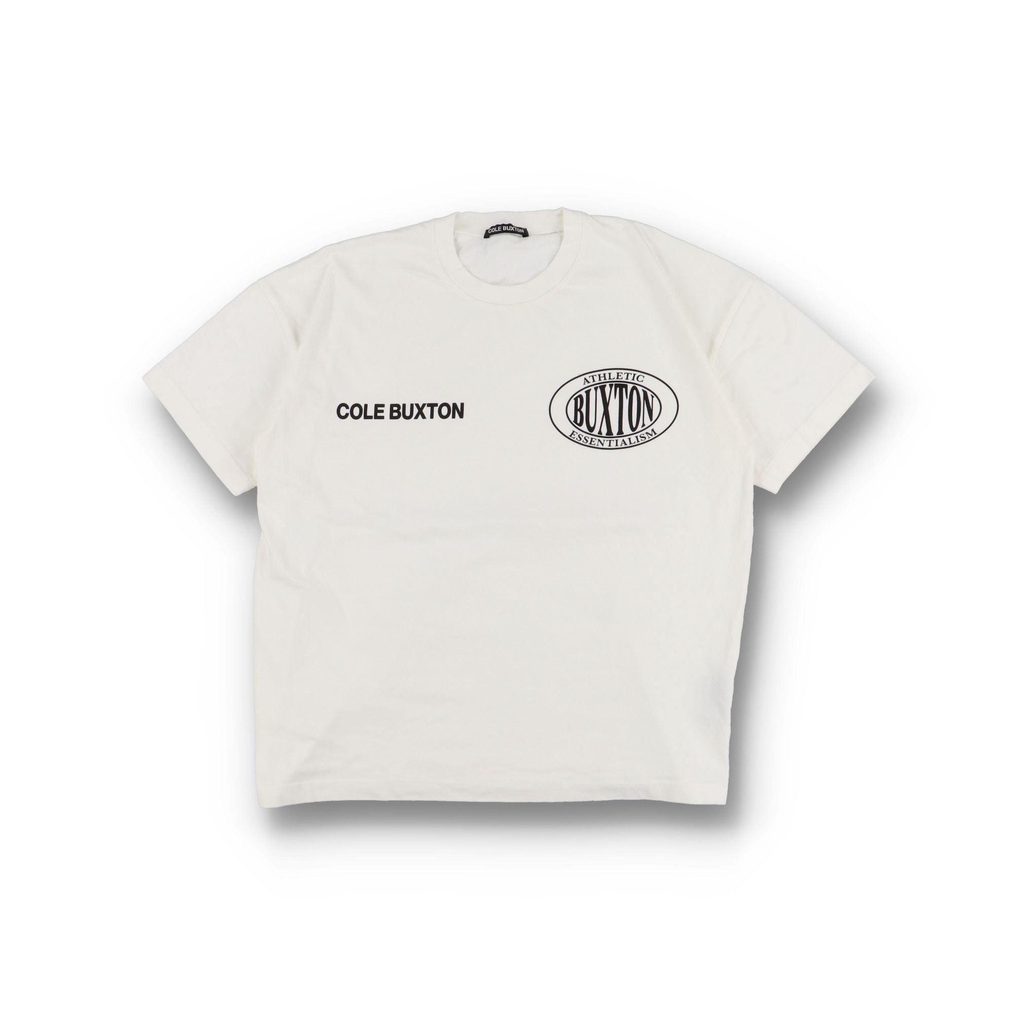 Cole Buxton Vintage White Double Logo Oversized T Shirt Hoodie, Sweatshirt | FlexRushtees.com