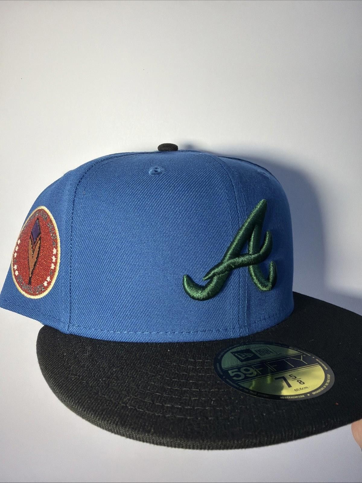 New Era Newera 59fifty Atlanta Braves Atl 5 8 Patchwork Tvb Rushmore