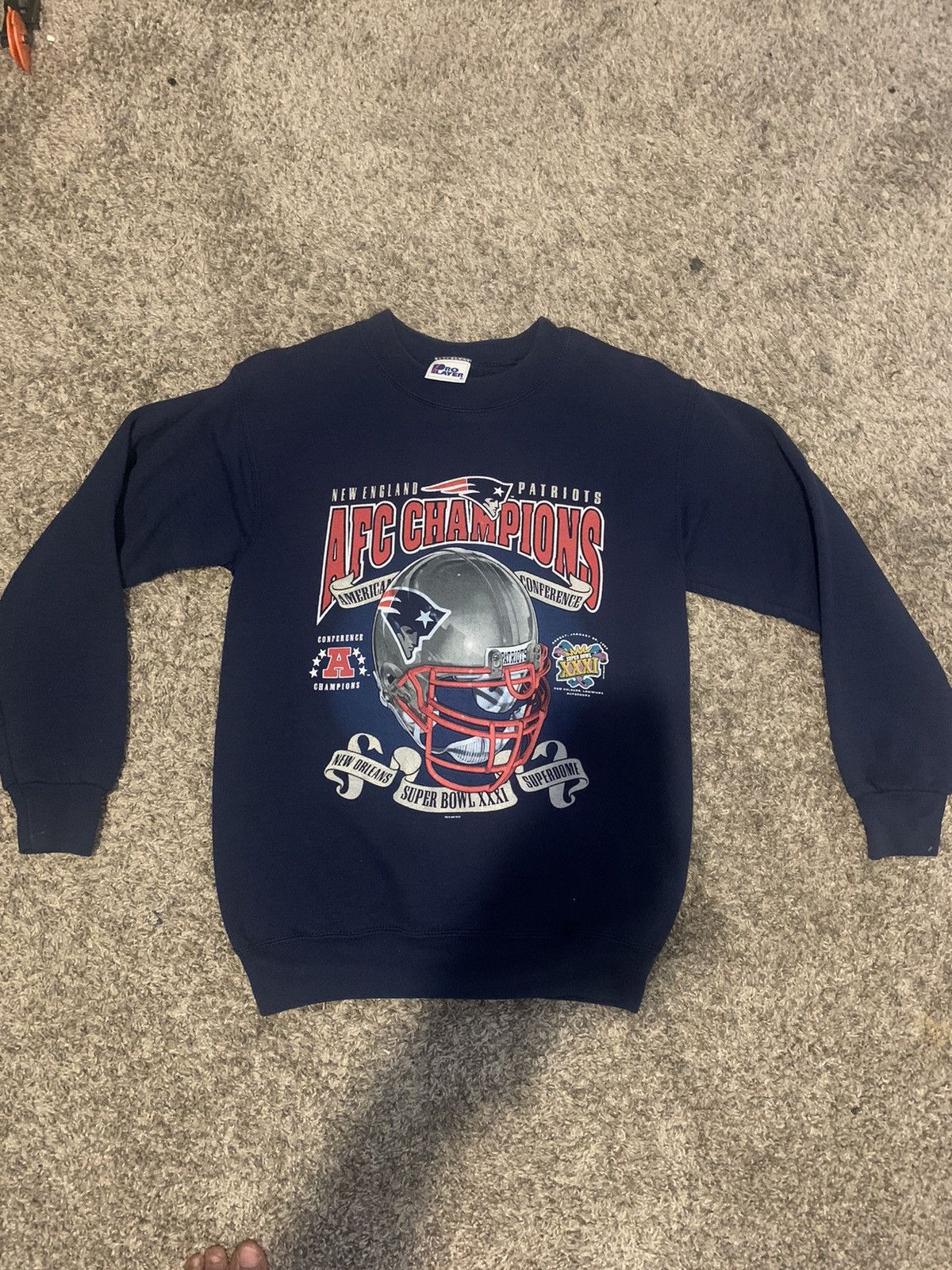 Vintage Pro Player Patriots Championship Sweatshirt T-Shirts, Hoodie | FlexRushtees.com