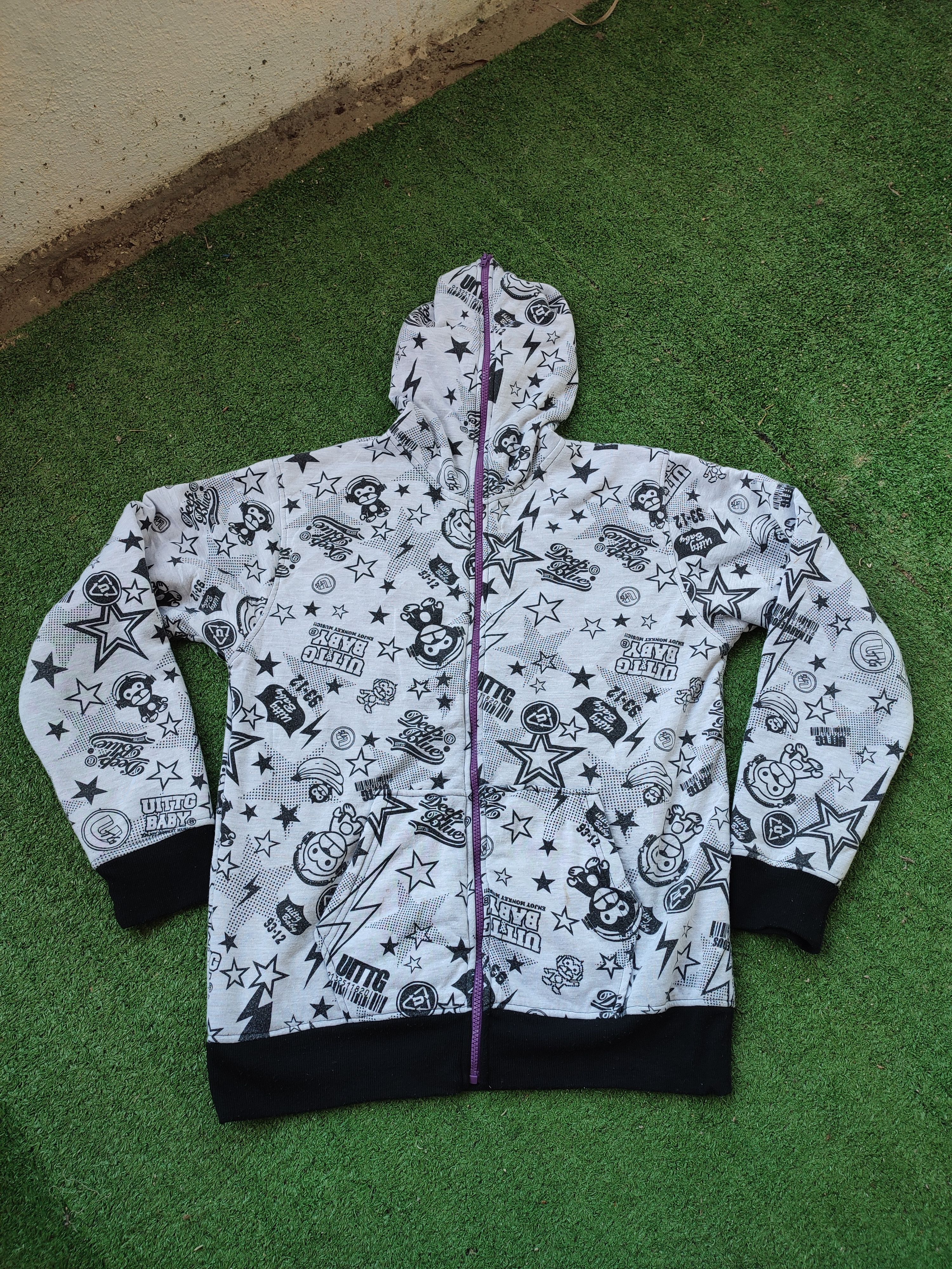 Japanese Brand Bape Inspired Uittg Baby Full Printed Hoodie