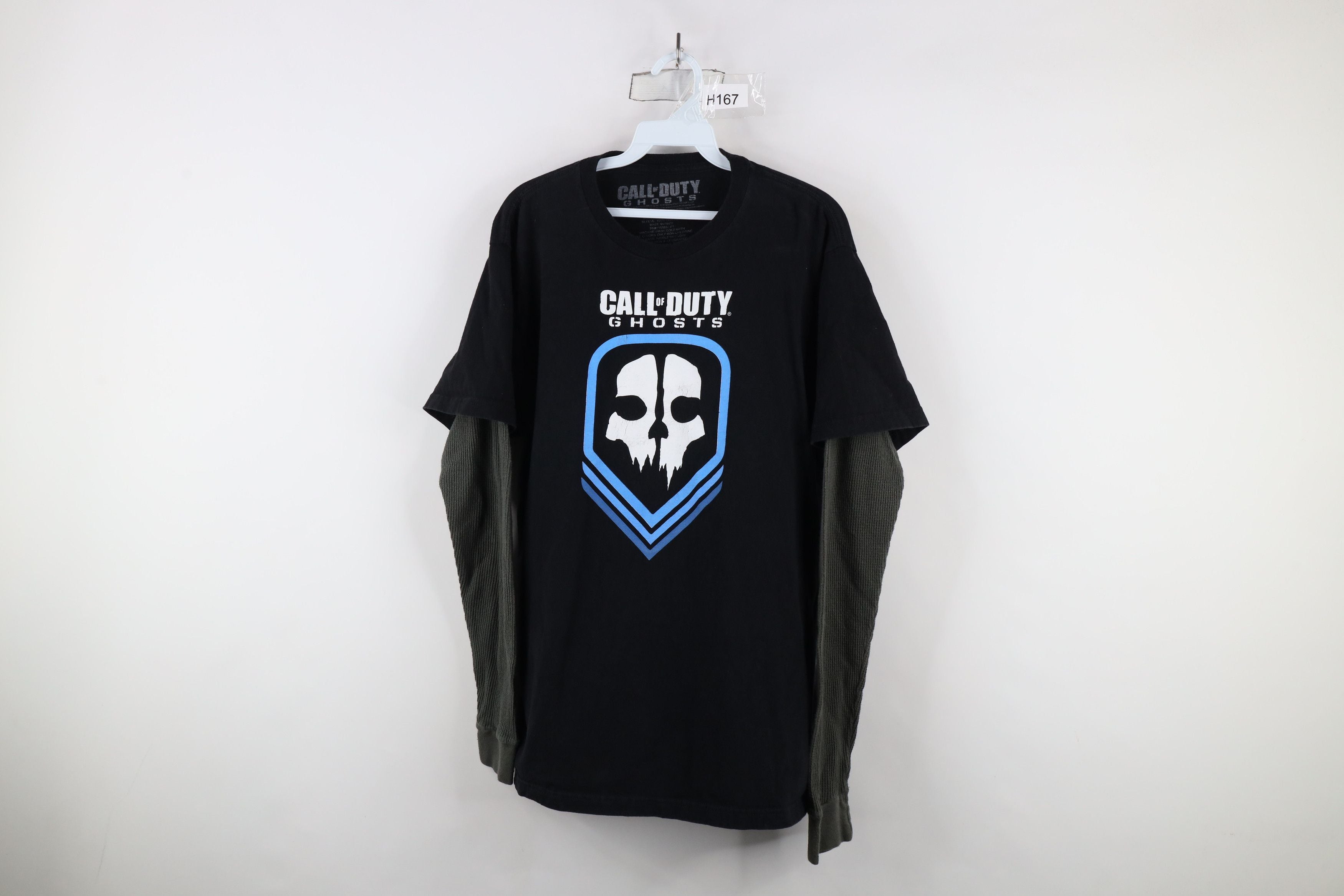 Vintage Y2k Call Of Duty Ghosts Knit Long Sleeve T Shirt
