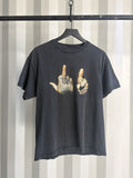 Vintage Thrashed Fuck You Hand Sign Faded Shirt Distressed Grunge Hoodie, Sweatshirt | FlexRushtees.com