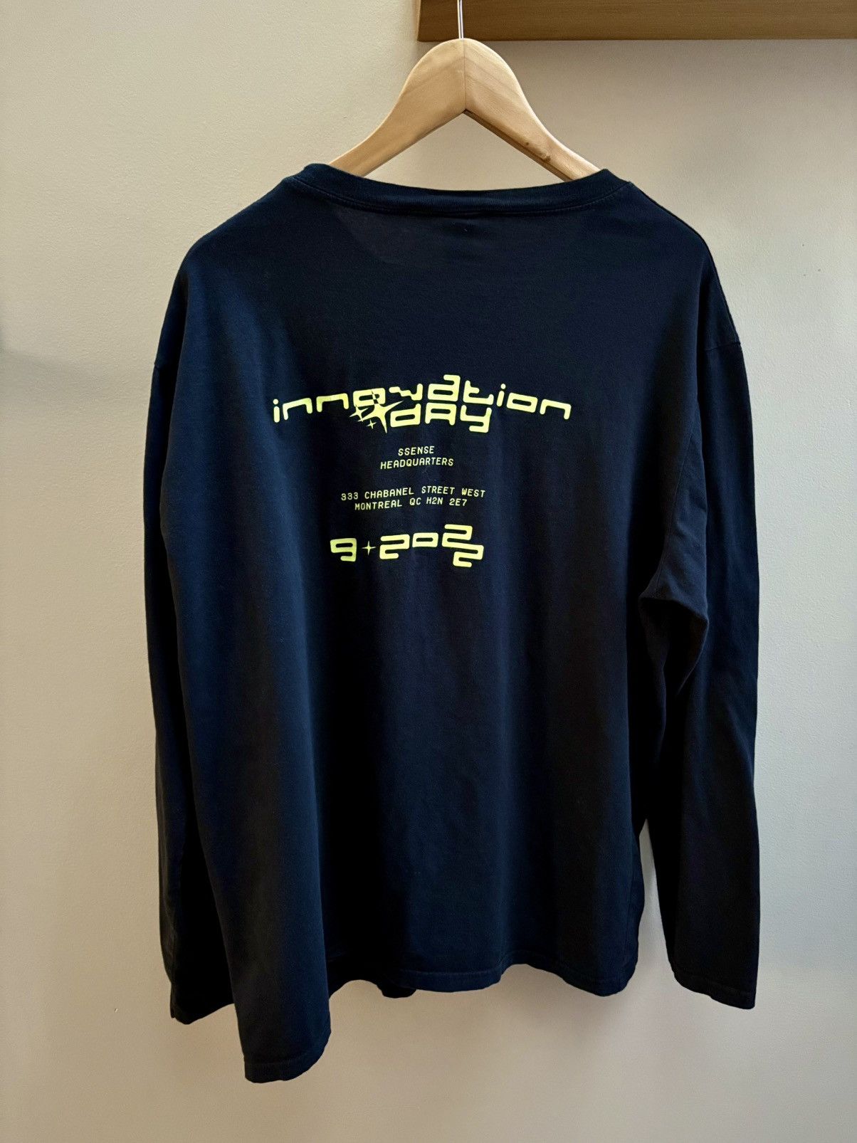 Ssense Fall 2022 Innovation Day Staff Longsleeve Shirt Hoodie, Sweatshirt | FlexRushtees.com