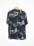 Allsaints Tajpur Japanese Printed Viscose Open Collar Shirt Hoodie, Sweatshirt | FlexRushtees.com