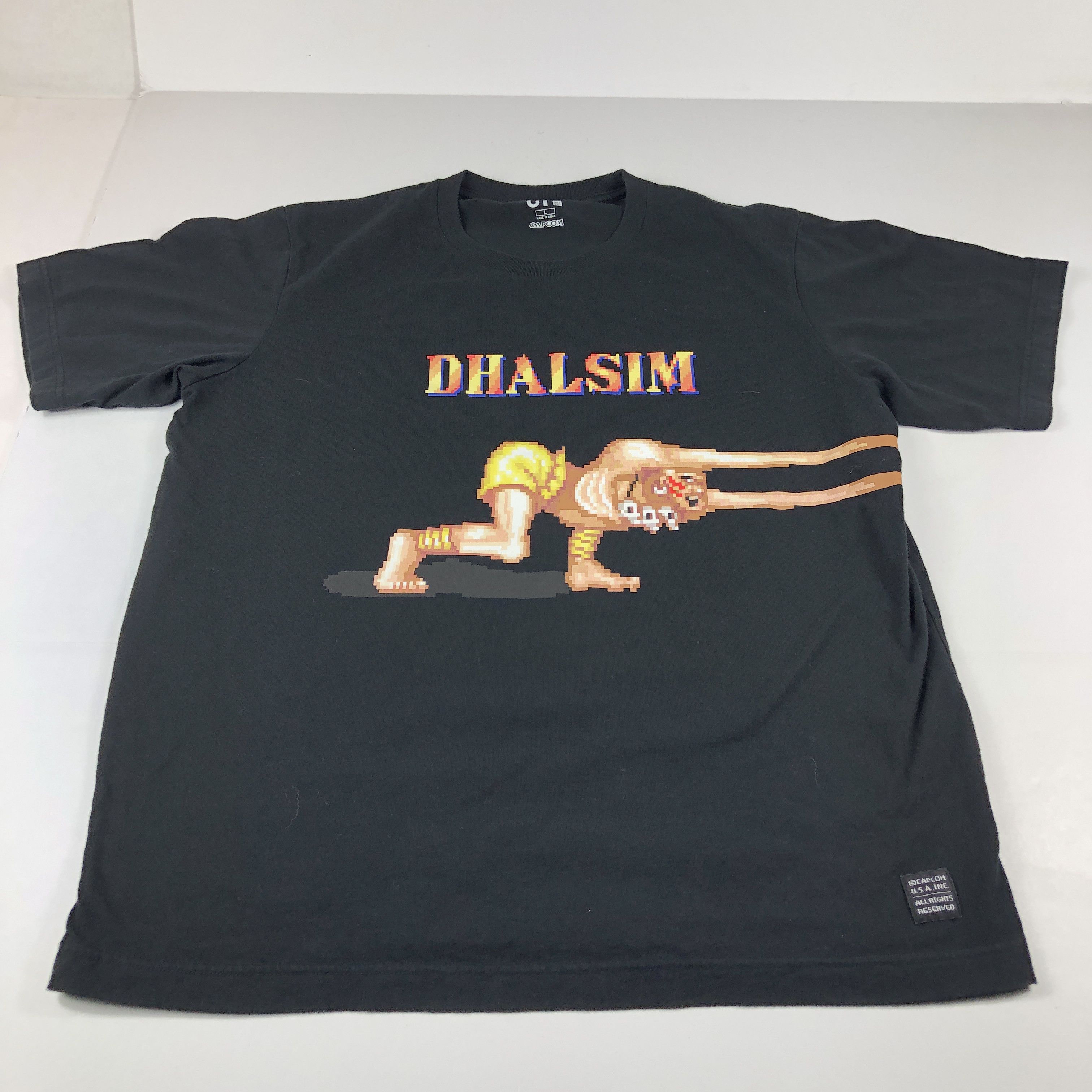 Uniqlo Ut Capcom Street Fighter Dhalsim Tee Blck Wrap Around