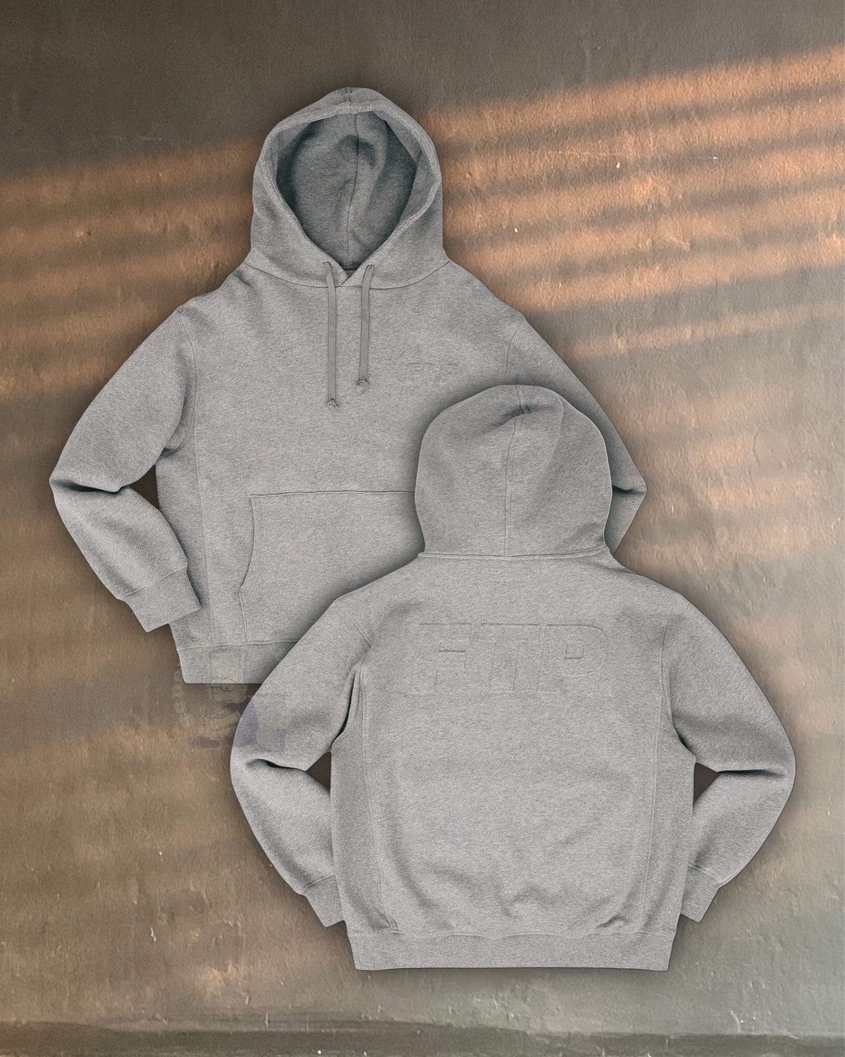 Fuck The Population Ftp Embossed Logo Pullover Heather Grey G59 Suicideboy Staff