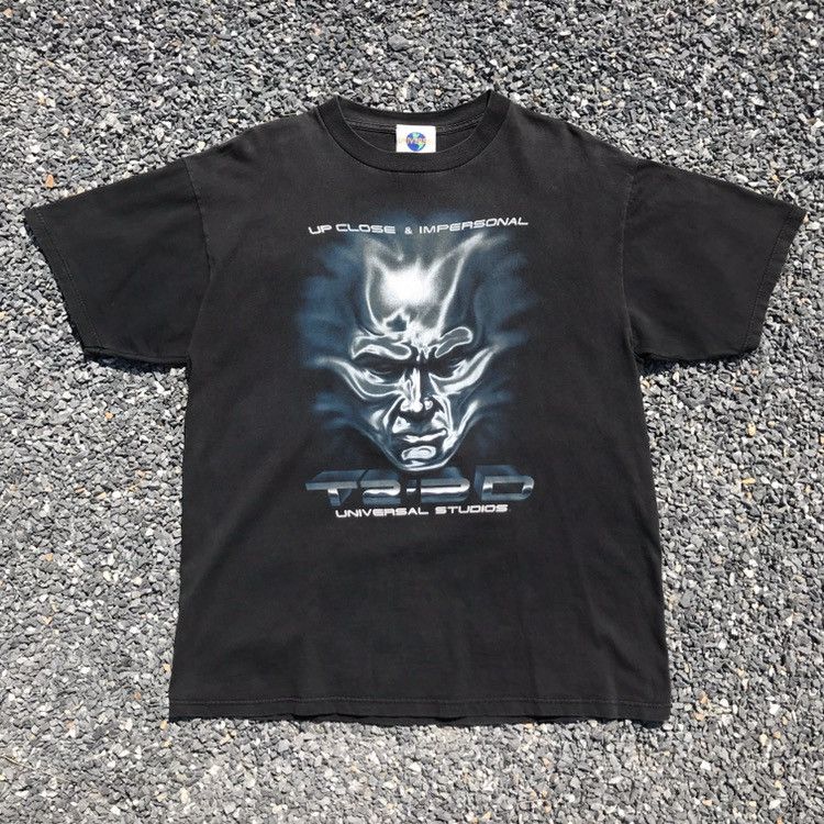 Vintage 90 S Terminator2 3d Universal Studio Tee Hoodie, Sweatshirt | FlexRushtees.com