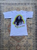 Vintage 80 S Bob Marley White Tee M Fit Xs Hoodie, Sweatshirt | FlexRushtees.com