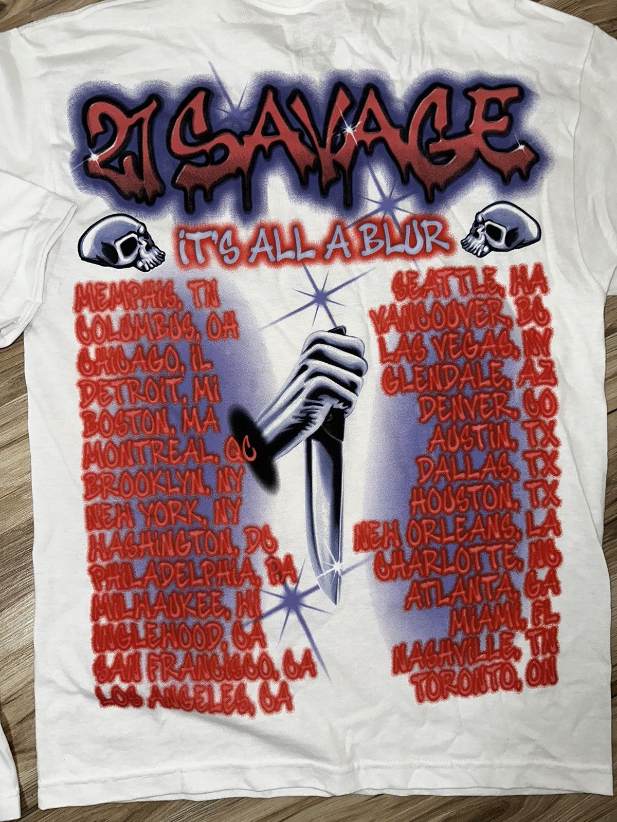 Drake 21 Savage Jason Voorhees Friday The 13th Tee Shirt Size S