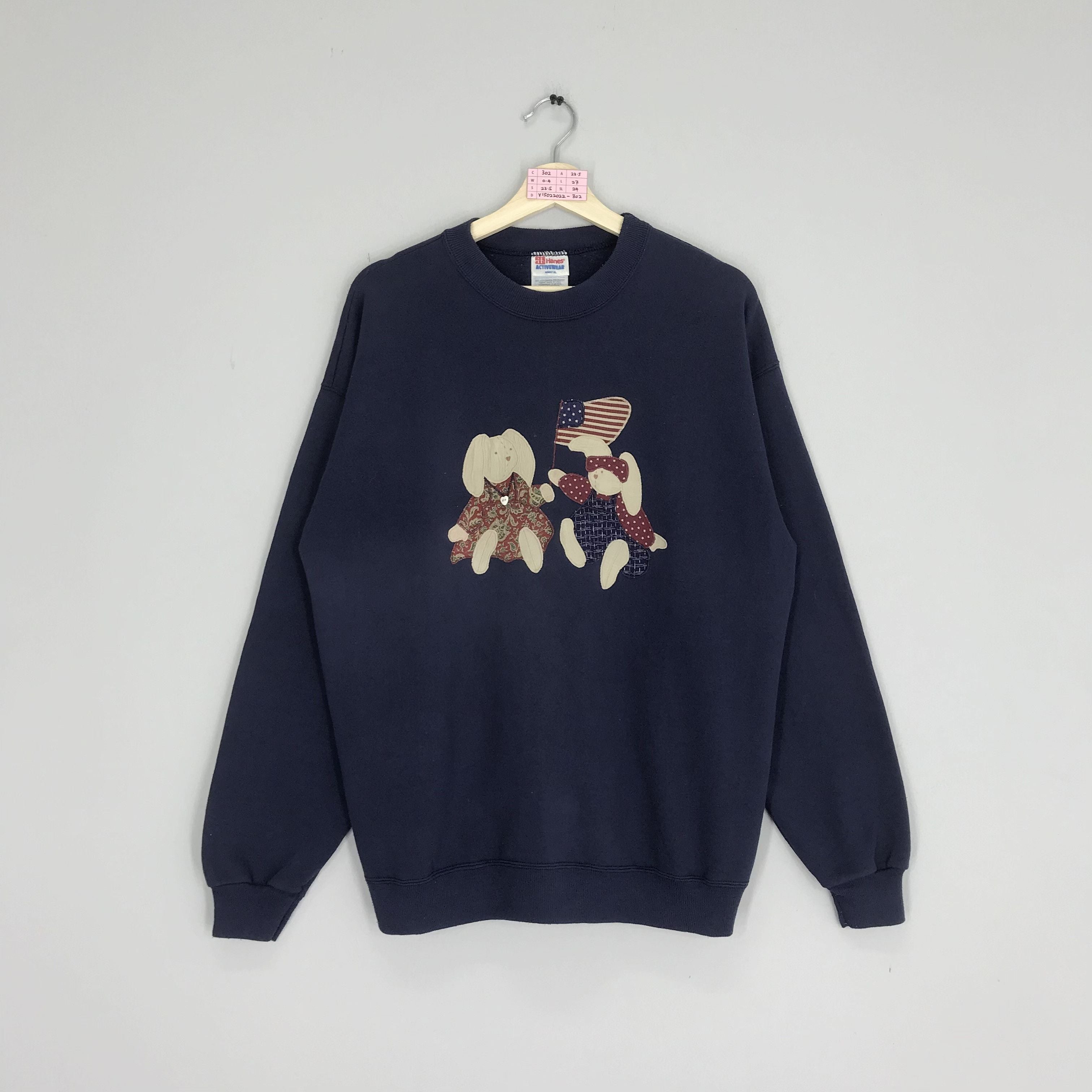 Vintage Hanes Activewear Graphic Embroidery Logo Sweatshirt
