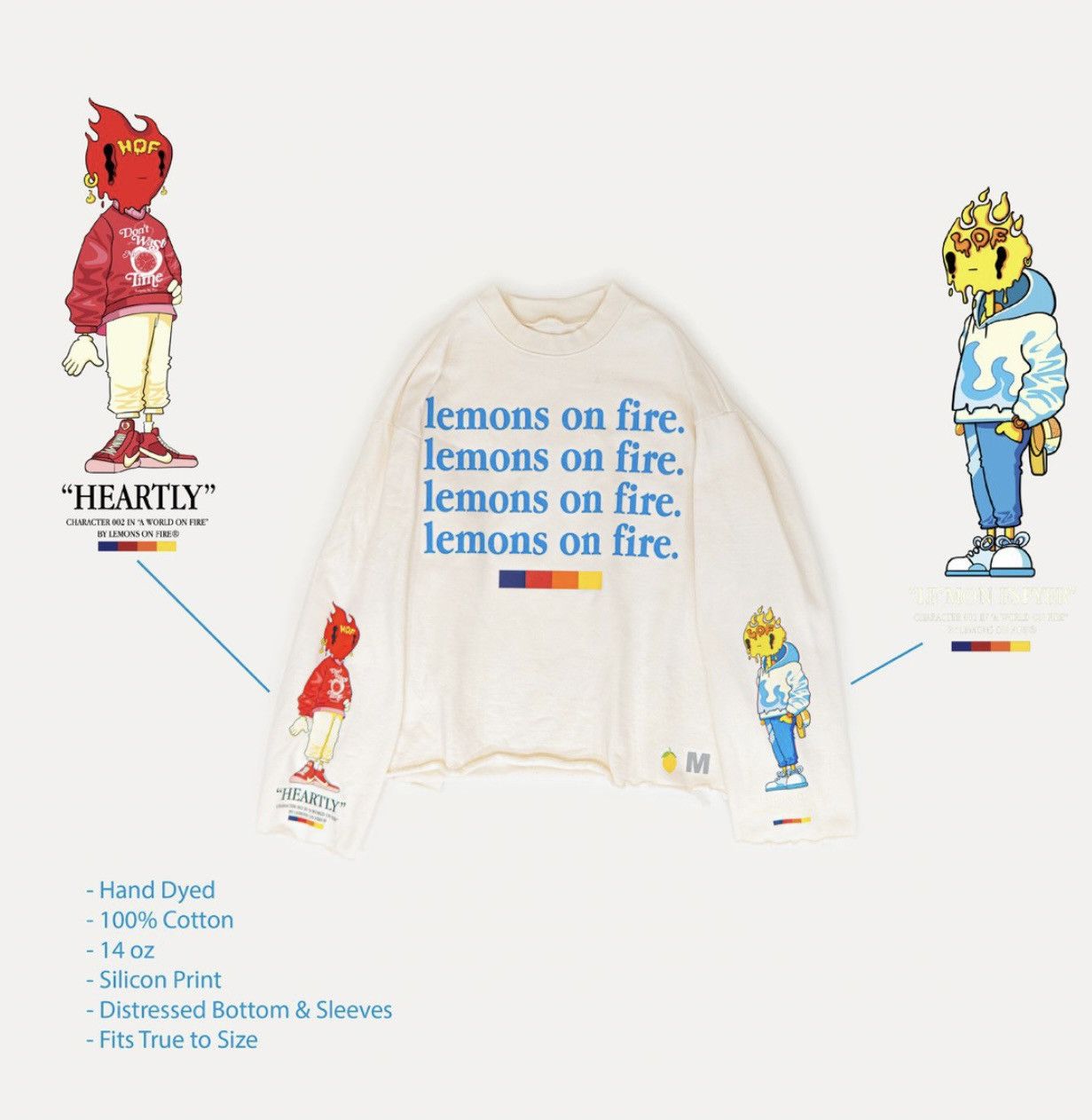 Other Lemons On Fire Scraps Crewneck Sweatshirt T-Shirts, Hoodie | FlexRushtees.com