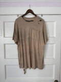Vintage Sunfaded Bleached Distressed Pocket Tee Hoodie, Sweatshirt | FlexRushtees.com