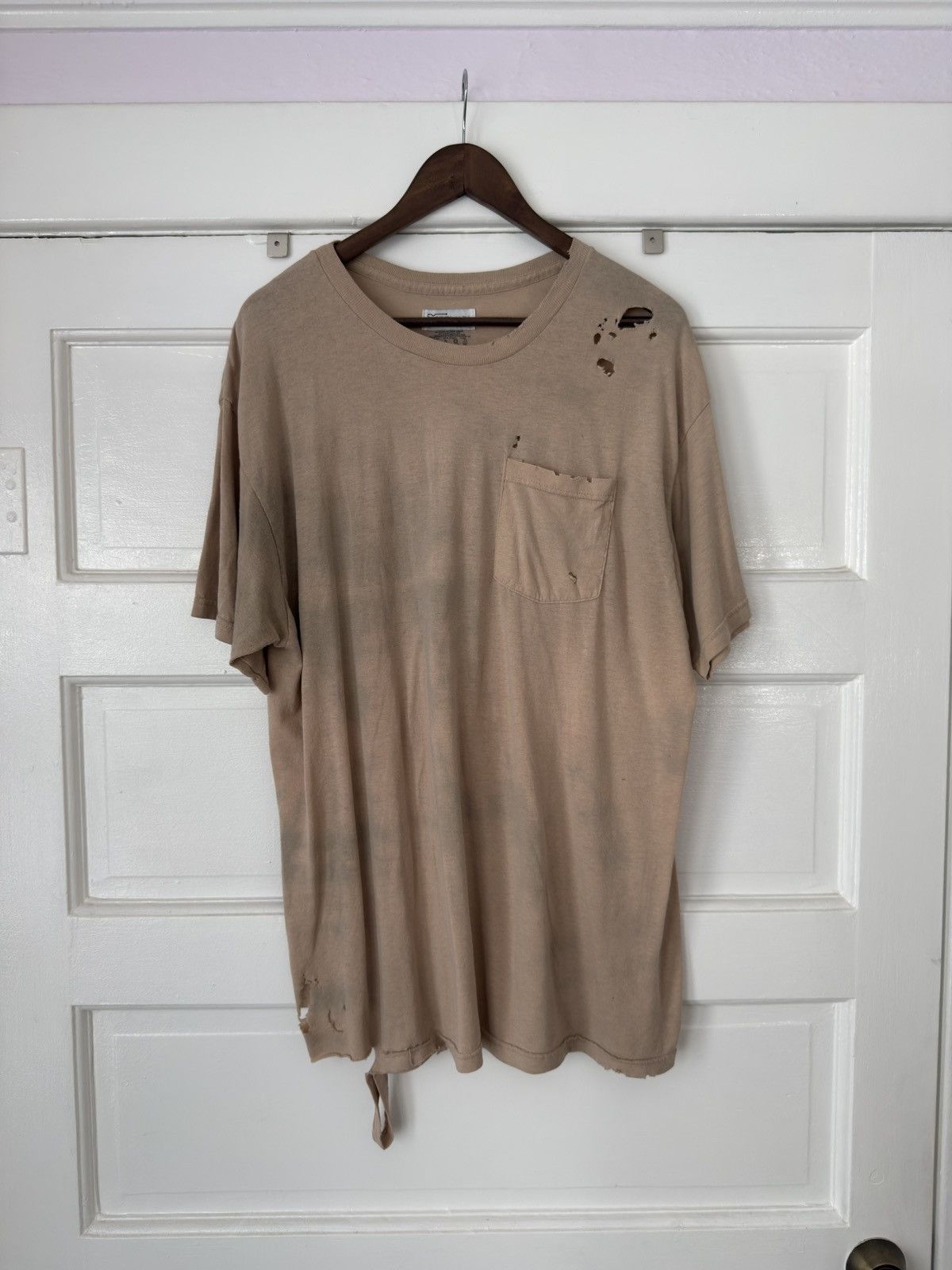 Vintage Sunfaded Bleached Distressed Pocket Tee Hoodie, Sweatshirt | FlexRushtees.com