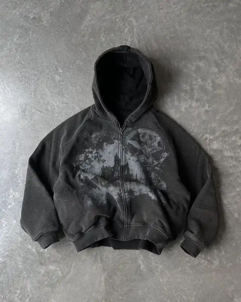 Other Y2k Oversized Gothic Printed Hoodies T-Shirts, Sweatshirt | FlexRushtees.com